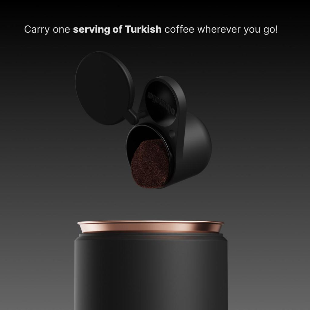 Arcadia Go Portable Rechargeable Turkish Coffee Maker, Black