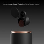 Arcadia Go Portable Rechargeable Turkish Coffee Maker, Black